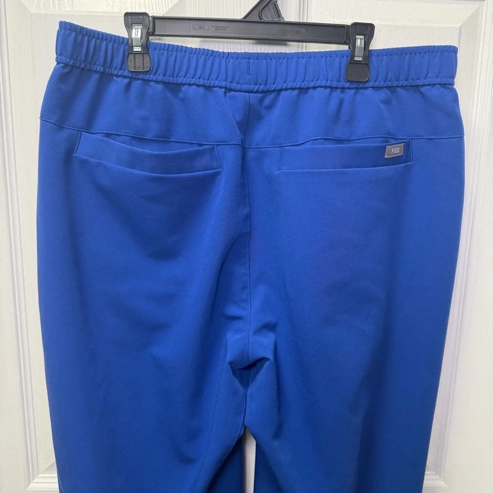 FIGS Men’s Joggers / Pants, Large Tall, Royal Blue, Neon Green Drawstring